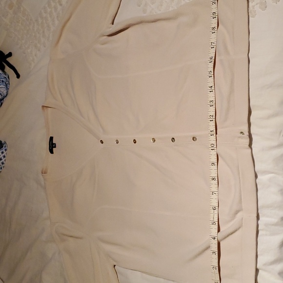 REITMAN, Stone colored cotton cardigan, 3/4 length sleeves, size xl - Picture 6 of 9